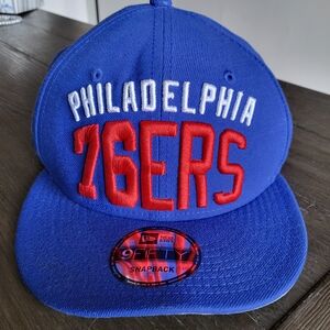 NWT New Era Philadelphia 76ers Blue Snapback Hat